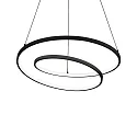 Luminaire à suspension OZ D80 ON-OFF rond, on/off IP20, noir mat 