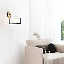 Ideal Lux Luminaire mural BIRDS AP1 à 1 flamme G9 IP20, noir mat 