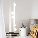 Ideal Lux Lampadaire BIRDS PT5 5 flammes, avec interrupteur G9 IP20, noir mat 