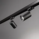 Ideal Lux 3-phase spot BYTE TRACK cylindrical, adjustable GU10 IP20, black matt 