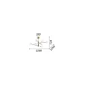 Ideal Lux Luminaire à suspension EQUINOXE SP8 8 flammes G4 IP20, laiton