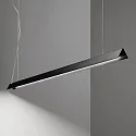 Ideal Lux Luminaire à suspension V-LINE réglable IP20, noir