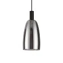 pendant luminaire COCO 1 flame, adjustable IP20, smoky colour