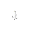 Ideal Lux pendant luminaire EQUINOXE SP1 G4 IP20, brass
