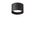 Luminaire de plafond SPIKE PL1 ROUND GX53 Bas, rond, rigide GX53 IP20, noir mat 