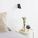 Ideal Lux Luminaire mural PIPE avec interrupteur IP20, noir 