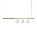 Luminaire à suspension PERLINE SP3 3 flammes G9 IP20, laiton