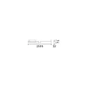 Ideal Lux Luminaire triphasé DISPLAY UGR 1595 IP20, blanche