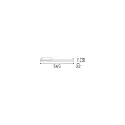 Ideal Lux Luminaire triphasé DISPLAY WIDE 565 IP20, blanche