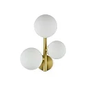 Ideal Lux Luminaire mural PERLAGE 3 flammes G9 IP20, laiton satiné 