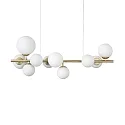 Luminaire à suspension PERLAGE 10 flammes G9 IP20, laiton satiné 