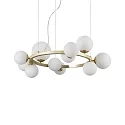 Luminaire à suspension PERLAGE 11 flammes G9 IP20, laiton satiné 