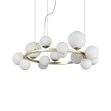 Luminaire à suspension PERLAGE 14 flammes G9 IP20, laiton satiné 