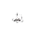 Ideal Lux Luminaire à suspension PERLAGE 14 flammes G9 IP20, laiton satiné 