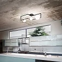 Ideal Lux ceiling luminaire ANGOLO PL3 3 flames G9 IP20, black