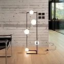 Ideal Lux floor lamp ANGOLO PL3 5 flames G9 IP20, black