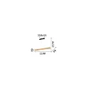 Ideal Lux Luminaire à suspension CRAFT SP LED IP20, bois