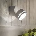 Ideal Lux Luminaire mural d’extérieur OMEGA rond IP54, blanche