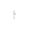 Ideal Lux Luminaire d'allées JEDI PT LED 80.5CM angulaire, commutable, avec piquet de potentiel IP65, noir mat 