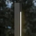 Ideal Lux Luminaire d'allées JEDI PT LED 160.5CM angulaire, commutable, avec piquet de potentiel IP65, noir mat 