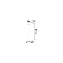 Ideal Lux Lampadaire COMFORT PT LED LED IP20, noir  gradable
