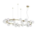 Luminaire à suspension PERLAGE 30 flammes G9 IP20, laiton satiné 