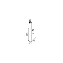 Ideal Lux Luminaire à suspension FILO IP20, laiton satiné 