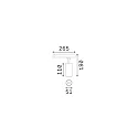 Ideal Lux Projecteur triphasé FOX 8W SMALL / 1-10V 930 dimmable, réglable IP20, noir mat 