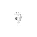 Ideal Lux Projecteur triphasé FOX 15W MEDIUM / DALI 930 contrôlable par DALI, réglable IP20, blanc mat 