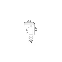 Ideal Lux Projecteur triphasé FOX 25W BIG / 1-10V 930 dimmable, réglable IP20, noir mat 
