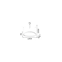 Ideal Lux pendant luminaire GEMINI SP LED IP20, white