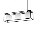 Luminaire à suspension LINGOTTO SP3 3 flammes, 1 voie, réglable E14 IP20, noir mat gradable