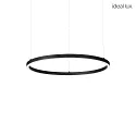 Luminaire à suspension ORACLE SLIM SP LED rond, contrôlable par DALI IP20, noir gradable