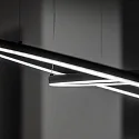 Ideal Lux pendant luminaire ORACLE SLIM SP LED round, DALI controllable IP20, black dimmable