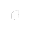 Lampadaire COMET IP20, blanche gradable