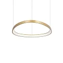 Luminaire à suspension GEMINI 61 contrôlable par DALI IP20, laiton brossé gradable