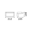Ideal Lux outdoor wall luminaire SWIPE AP tiltable, with diffuser IP54, coffee brown 