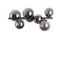 Luminaire de plafond PERLAGE 6 flammes G9 IP20, noir 