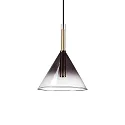 Luminaire à suspension EMPIRE conique G9 IP20, couleurs fumée gradable