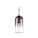 Luminaire à suspension EMPIRE cylindrique G9 IP20, couleurs fumée gradable