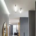 Luminaire de plafond BINOMIO 4 flammes G9 IP20, blanche gradable