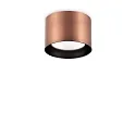 Luminaire de plafond SPIKE PL1 ROUND GX53 Bas, rond, rigide GX53 IP20, cuivre, bruni 