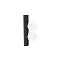 Luminaire mural PING PONG IP20, noir 
