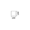 Ideal Lux outdoor wall luminaire ATOM UP/DOWN 10CM up / down, cube shape, adjustable IP54, coffee brown 