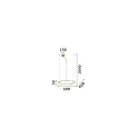 Ideal Lux Luminaire à suspension CROWN 60 IP20, laiton 
