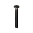 Borne d'éclairage TESLA 80 G9 IP44, noir gradable