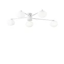 Luminaire de plafond HERMES 5 flammes G9 IP20, blanche gradable