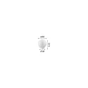 Ideal Lux Lampe de table CARTA 40 E27 IP20, blanche gradable