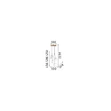 Luminaire à suspension EQUINOXE G4 IP20, chrome 