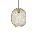 Luminaire à suspension NET 1 E27 IP20, or gradable